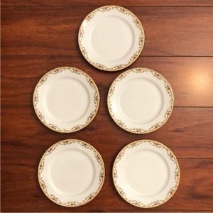 Reserved for Lea Vintage Set of 5 Limoges France 6” Plate